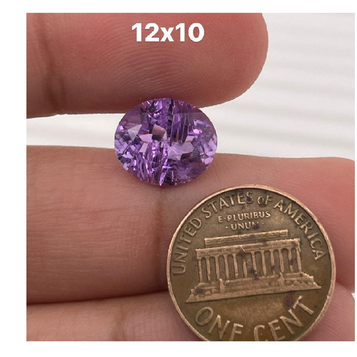 Natural Loose Amethyst AA Quality Oval Laser Cut