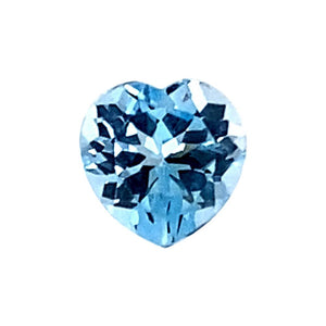 Heart Cut Loose Sky Blue Topaz