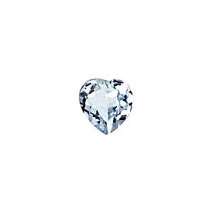 Heart Cut Loose Sky Blue Topaz