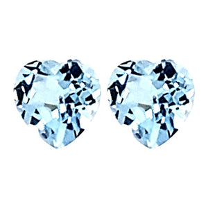 Heart Cut Loose Sky Blue Topaz