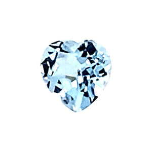 Heart Cut Loose Sky Blue Topaz