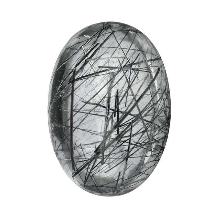 Natural Oval Cabochon Cut Loose Tourmalinated Quartz