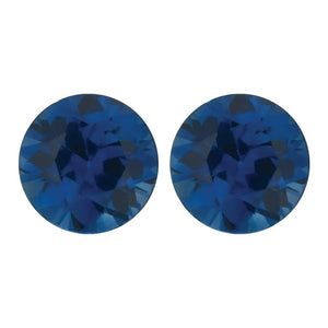 Natural Round Diamond Cut Loose Blue Sapphire