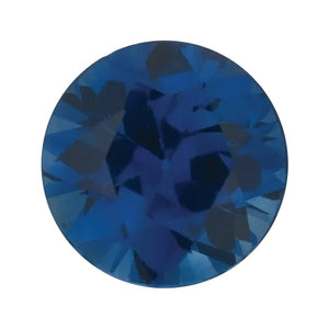 Natural Round Diamond Cut Loose Blue Sapphire