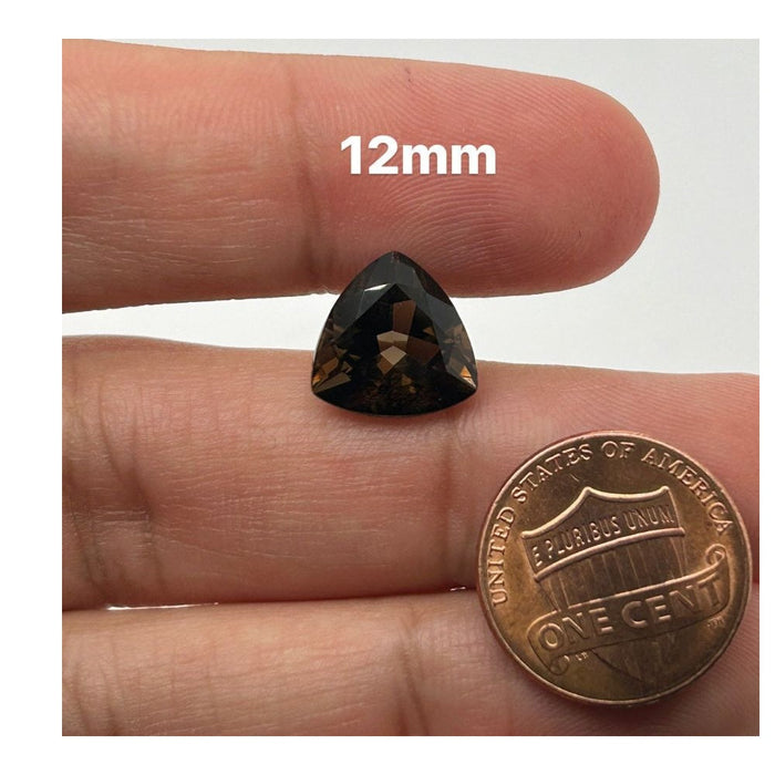 Natural Loose Smokey Quartz Trillion Cut